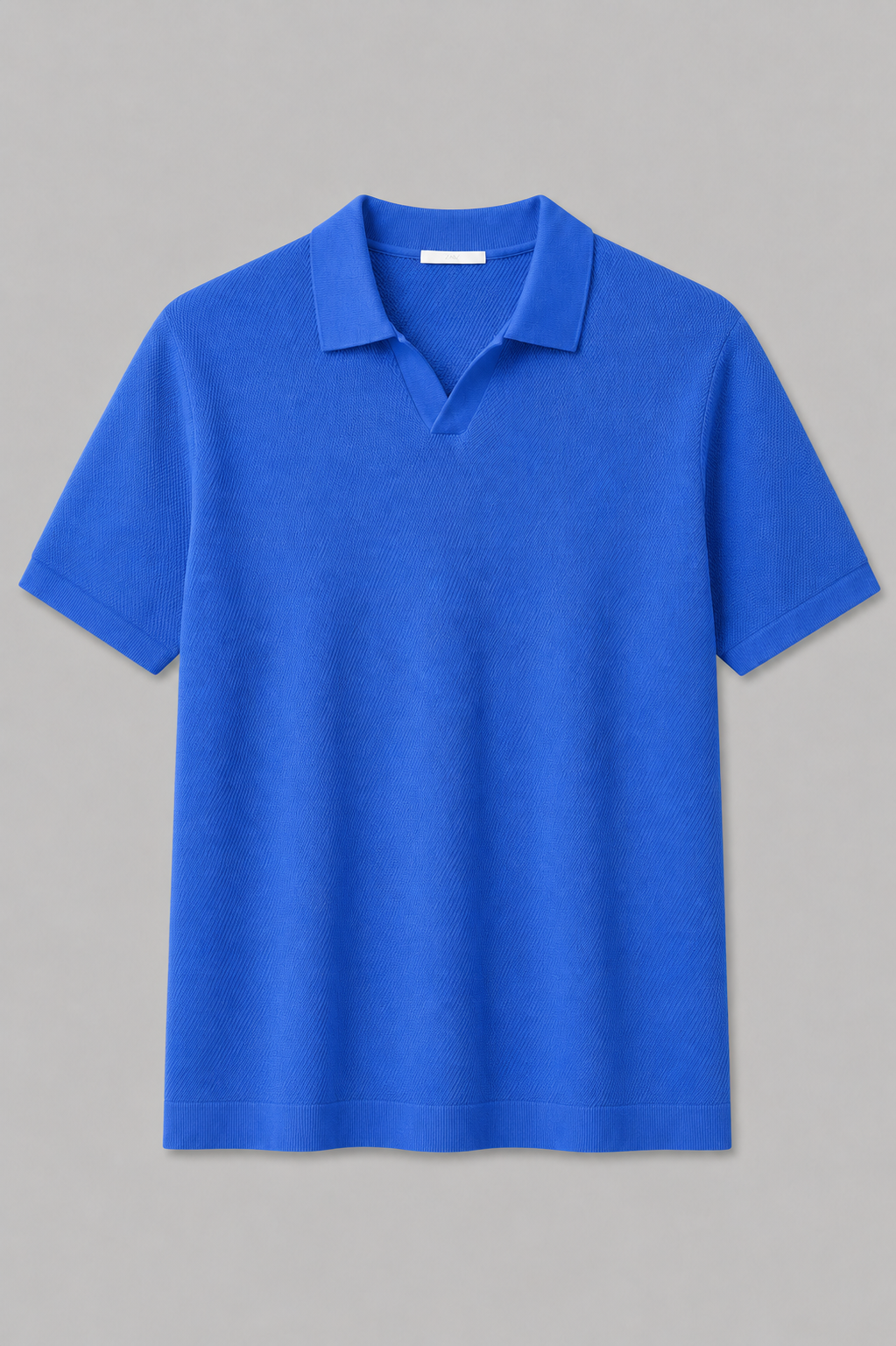 Midnight Texture Polo Royal Blue T-shirt