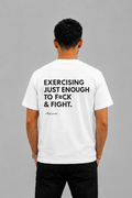 Exercising Just Enough To F≈CK & Fight Graphic T-shirt - Regular Fit T-shirt
