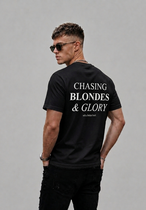 Chasing blondes & glory with a broken heart Graphic T-shirt - Regular Fit T-shirt