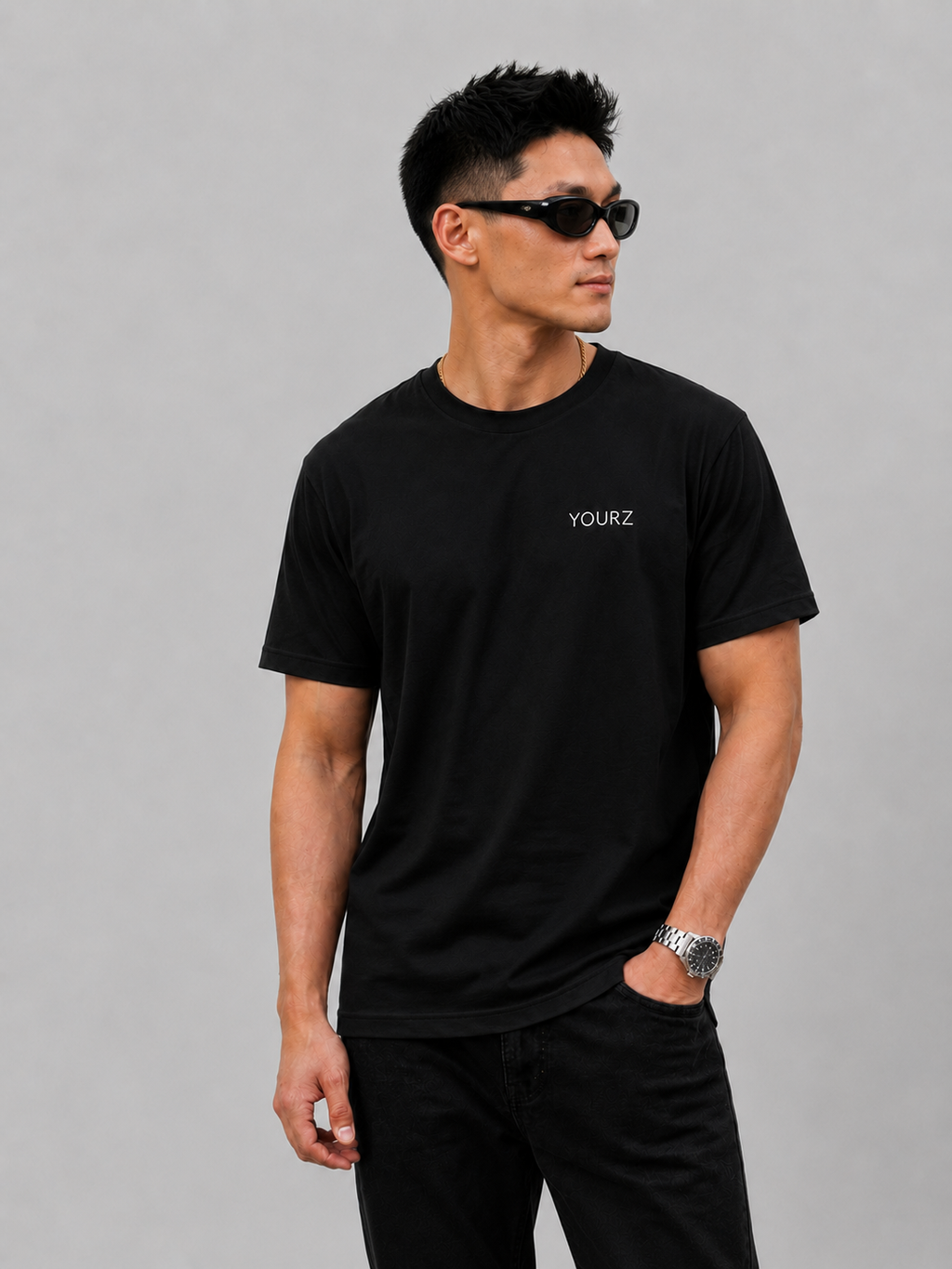YourZ Signature Black T-shirt