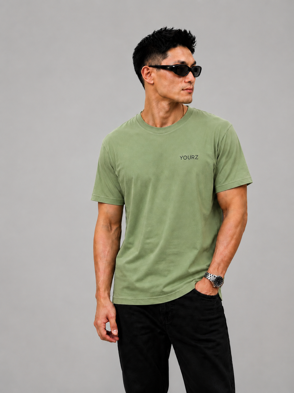YourZ Signature Sage Green T-Shirt