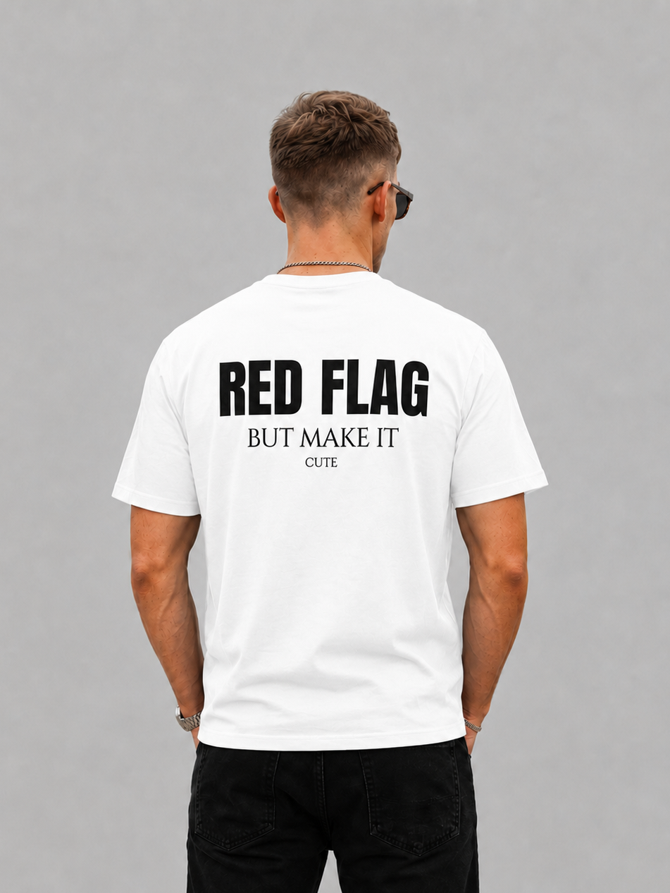 Red Flag But Make It Cute Graphic - Regular Fit T-Shirt