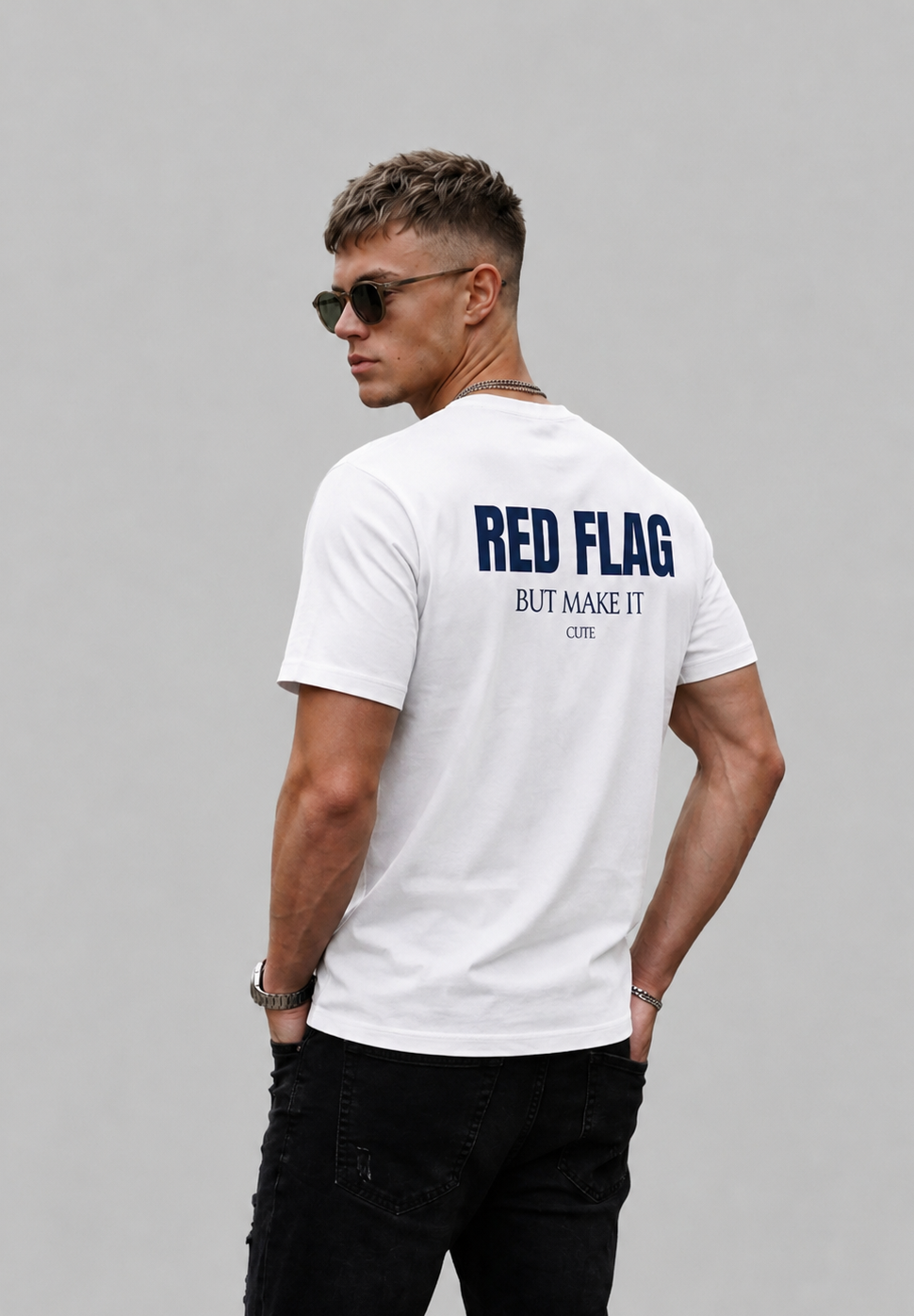 Red Flag But Make It Cute Graphic - Regular Fit T-Shirt