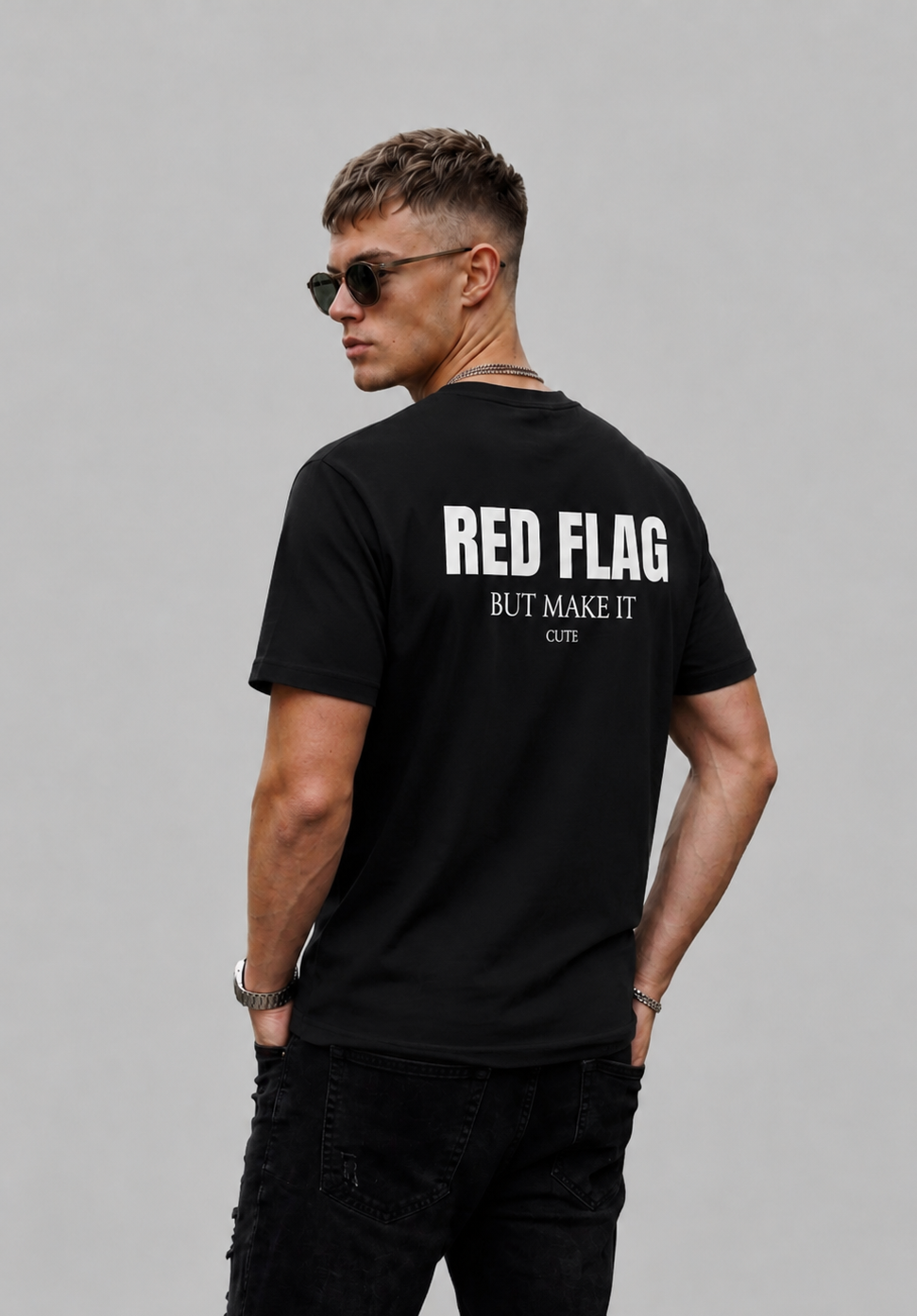 Red Flag But Make It Cute Graphic - Regular Fit T-Shirt