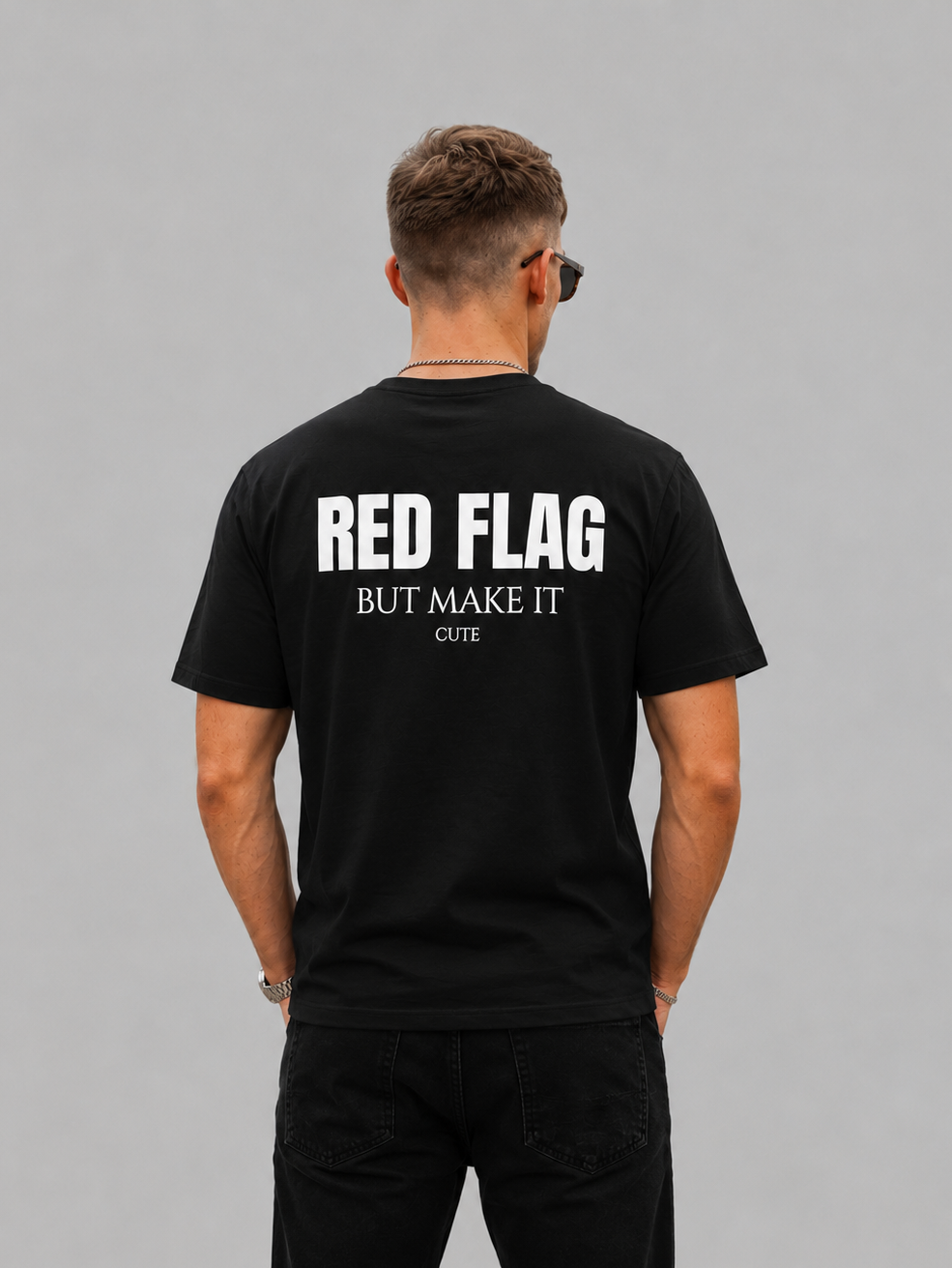 Red Flag But Make It Cute Graphic - Regular Fit T-Shirt