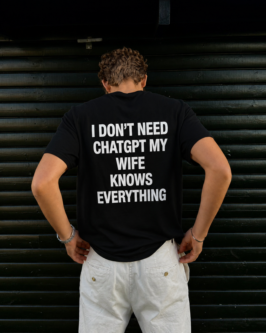 I Don't Need ChatGPT My Wife Knows Everything Graphic T-shirt - Regular Fit T-shirt