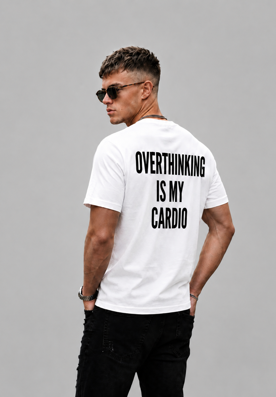 Overthinking Is My Cardio Graphic - Regular Fit T-Shirt