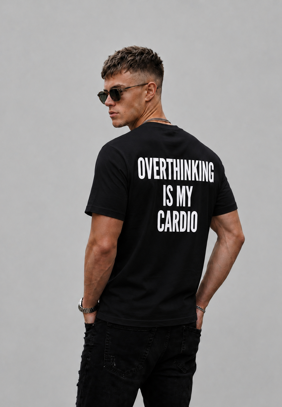Overthinking Is My Cardio Graphic - Regular Fit T-Shirt