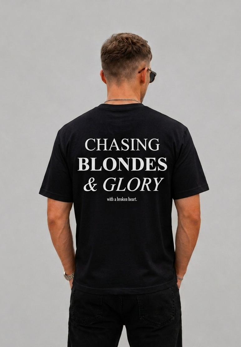 Chasing blondes & glory with a broken heart Graphic T-shirt - Regular Fit T-shirt